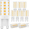 G9 LED Bulb Warm White 3W, 3000K Non-Dimmable, 30 Watt T4 G9 Halogen Equivalent, 120V No-Flicker, Chandelier Lighting 400LM...