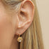 Barzel 18k Gold Plated Flower Earring For Women, Leverback Closure - Made in Brazil...