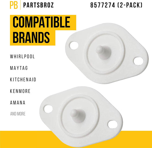 WP8577274 8577274 Dryer Thermistor Fuse Whirlpool 3976615 Kenmore Maytag Duet Thermal Part Thermostat AP6013514 PS11746740 Compatible GEW9200LW0 MEDB765FW0 MED9700SQ0 110.87572602 110.87088601