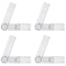 4Pcs Goniometer Physical Therapy Plastic Quick Angle Protractor 360 Degree 7'' Arms Measuring Finger Goniometer Clear Protractor Tool Folding Rule...