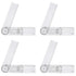 4Pcs Goniometer Physical Therapy Plastic Quick Angle Protractor 360 Degree 7'' Arms Measuring Finger Goniometer Clear Protractor Tool Folding Rule...