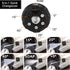 2 Pcs Pressure Washer Nozzle and Pivoting Coupler Kit 6 in 1 Quick Changeover Pivot Adapter Coupler with 5 Rotation Angles 1/4 Inch Quick Changeov...