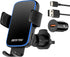 Wireless Car Charger, BESTEK 15W Fast Charging Auto Clamping Car Phone Holder with QC3.0 Car Charger, Air Vent Car Phone Mount Compatible with iPh...