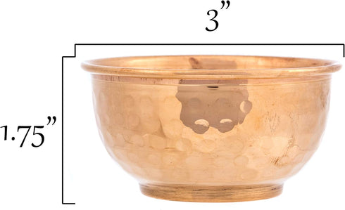 Alternative Imagination Hammered Copper Offering Bowl for Altar Use, Rituals, Incense, Smudging, Decoration, and More...