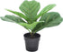 Artificial Fiddle Leaf Fig, Realistic Fake Plants with Pots for Home and Office Decoration...