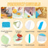 11 Pcs Kids Kitchen Knife Set, Kids Knife Set for Real Cooking, Toddler Knife Set Include Kid Safe Knives, Dough Cutter, Crinkle Cutter, Cutting B...