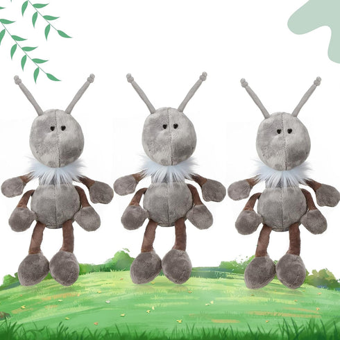 3 Pcs Ant Plush with Scarf Cuddly Stuffed Animal Soft Plush Toy Ants Plush Doll for Birthday Holiday Party Gifts Home Nursery Decorations, 12 Inch...