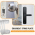 Adjustable Strike Plate for Exterior Doors - Reinforced Security with Large Deadbolt Hole for Deadbolts and Electronic Locks - Home and Rental Sec...