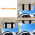 Anti-Glare Anti-Dazzle Vehicle Visor Sunshade Extender Sun Blocker for Cars, Vans and Trucks (Silver) - 2 Pieces...