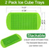 Silicone Mini Ice Cube Trays 2 Pack, 160 Small Ice Cube Molds Easy Release Crushed Ice Cube for Chilling Whiskey Cocktail, BPA Free Flexible Stack...