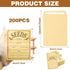 200Pcs Seed Envelopes, Seed Envelopes Resealable Small Seed Packets Envelopes Brown Paper Seed Envelopes with Printing, 3.1x4.7 Inch Self Sealing ...