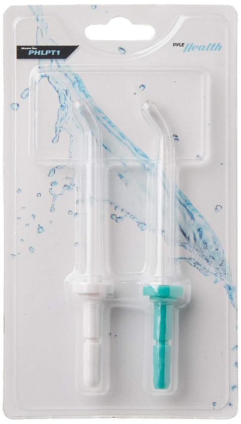 Pyle Classic High Pressure Jet Tips Replacement for Waterpik Dental Water Flossers and Other Brand Water Flosser Oral Irrigators, 2 Count (Pack of...