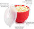 Goodful Silicone Popcorn Popper, Collapsible Hot Air Microwavable Popcorn Maker, Bowl Made without BPA, Red...