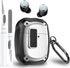 Olytop Rugged Armor Case Cover for Google Pixel Buds Pro Case with Lock Clip & Cleaner Pen, Shockproof Protective Hard Skin with Carabiner Men Wom...