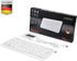 Perixx PERIBOARD-407W ES Mini Teclado USB - Teclas Tipo Chiclet - Blanco - QWERTY Español...