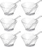 12 Pcs Plastic Clear Serving Bowls with Kitchen Plastic Scoops Salad Serving Bowls Popcorn Scoops Angled Candy Bowl for Salad Cooking Parties, 210...