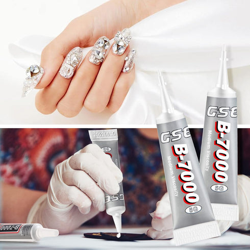 B7000 Glue Clear Adhesive Jewelry Bead B-7000 Glue for Jewelry Rhinestone DIY Cell Phone Repair Clothes Glass Metal Stone Beads Wooden Small Part ...