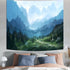 Atrippy Forest Tapestry for Bedroom Aesthetic Nature Mountain Tapestry Wall Hanging Plant Tree Tapestries Scenic Green Landscape Home Decor Nature...