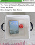 LANGYASHAN Square Storage Baskets Waterproof Canvas Children Laundry Nursery Hamper for Shelves Gift Baskets Toy Organizer Room Decor (Elephant)...