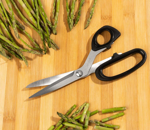 Arcos Kitchen Scissors 8 Inch Stainless Steel. Scissors for Meat Use. Polypropylene Handle and 210 mm Blade. Series Prochef. Black Color...