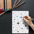 4 Pcs Star Stencil Star Stencils Different Sizes for Painting Template Star Stencil for Crafts Plastic Star Templates for Fabric Home Decor DIY Cr...
