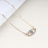 Bohemia Cz Evil Eye Necklace Crystal Eye Pendant Necklace Pave Evil Eye Choker Necklace Gold Lucky Eye Halo Necklace Jewelry for Women and Girls...