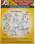 Aunt Martha's Iron On Transfer Patterns for Stitching, Embroidery or Fabric Painting, Days of the Week Patterns, Set of 5...