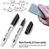 Basic Fine Tip Dry Erase Markers Black, 72 Count Low-Odor Whiteboard Markers Bulk, Office Supplies...