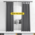 NICETOWN Blackout Curtain Blind for Bedroom Thermal Insulated Grommet Blackout Room Darkening Drape/Drapery (Single Panel, W42 x L63 inches, Grey/...