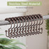 Amazer Shower Curtain Rings, Stainless Steel Shower Curtain Hooks Rings, 12 Pcs Double Glide Shower Rings for Bathroom Shower Curtain Rods Dual Ru...