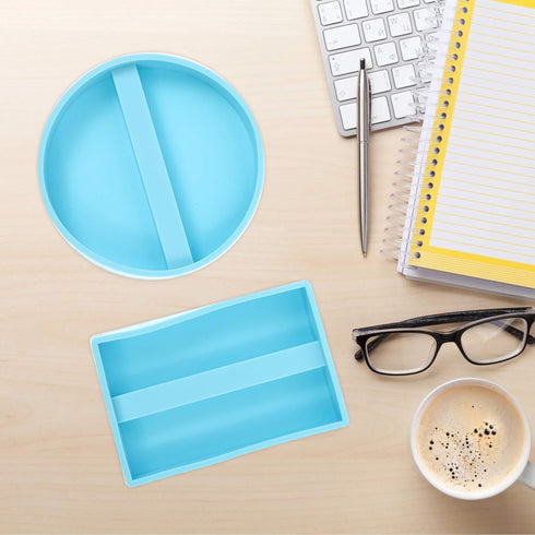 2pcs Business Card Holder Mold Card Storage Silicone Epoxy Resin Mold for DIY Craft Making Soap Candle Office Study Storage Organizer Style A...