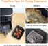 2Pcs Air Fryer Silicone Liners for Ninja SL401 /DZ401 /DZ550 8-10 QT, ddLUCK Air Fryer Accessories, Reusable Air fryer Pot Replacement Baking Tray...