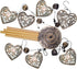 Garden Loving Heart Wind Chimes Outdoor Indoor Decor, Hand-Made Heart Musical Wind Chimes, Mobile Wind Catcher Romantic Wind-Bells for for Home, M...