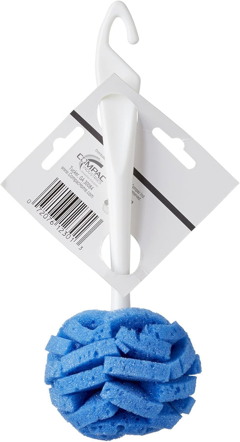 Dish Wand China Scrubbing Sponge by Compac Home, Cleans Dishes and Glassware Effectively, Unique Round Ball Shape for All-Around Cleaning, Flexibl...