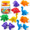 Montessori Learning Toys for Toddlers 1-3, Matching Letters Fine Motor Toy, Double-Sided 26 PCS ABC Dinosaur Alphabet Games for Kids Ages 3-5, Alp...
