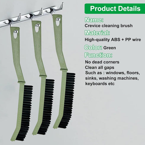 Hard Bristled Crevice Cleaning Brush - 3Pcs Crevice Cleaning Brush,Gap Cleaning Tool,Grout Brush for Households, Kitchens, Sinks, Bathrooms, Windo...