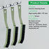 Hard Bristled Crevice Cleaning Brush - 3Pcs Crevice Cleaning Brush,Gap Cleaning Tool,Grout Brush for Households, Kitchens, Sinks, Bathrooms, Windo...