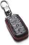 Vitodeco Genuine Leather Smart Key Fob Case Cover Protector Compatible with RAM 1500, RAM 2500, RAM 3500 2019-2025 (5-Button with Tailgate, Black/...