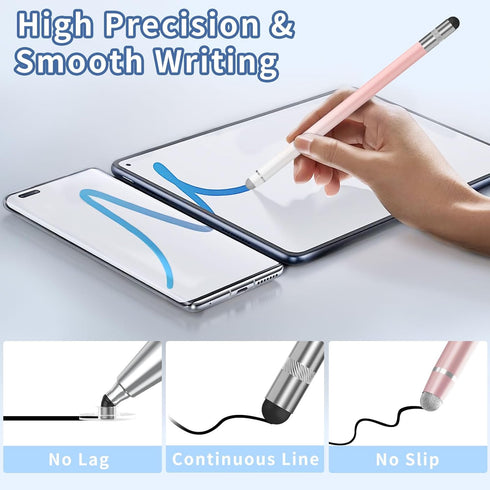 Stylus (3 Pcs), 3-in-1 Stylus Pen for Touchscreen, High Precision and Sensitivity, Compatible with iPhone/Android Tablets and All Touch Screens...