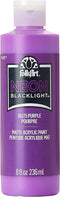 FolkArt Neon Acrylic Craft Paint, Purple 8 fl oz Premium Glow In The Dark Paint, Perfect For Easy To Apply DIY Arts And Crafts, 36375...