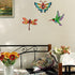 Yonivexis Hummingbird Butterfly Dragonfly Metal Wall Decor Outdoor Metal Wall Art Fence Decor Hanging Decorations for Garden Living Room Bedroom, ...