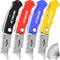 JETMORE 4 Pack Folding Utility Knife with Extra 10Pcs Blades, Box Cutters for Home, Office, Warehouse, Durable Razor Knife, Box Knife, Box Opener,...