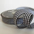 Black and White Wovon Edge Gingham Ribbon 25 Yard Each Roll 100% Polyester (5/8", Black)...