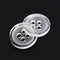 dophee 100pcs Plastic White Buttons for Crafts, 4 Holes Round Clear Sewing Buttons for Clothing Shirt Jeans Clothes DIY and Holiday Decoration - 1...