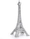 ESHATO Silver Metal Eiffel Tower Statue, 7inch Decorative Figurine Replica Stand Holder for Cake Topper Table Decor Gift Party Home Decoration...