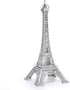 ESHATO Silver Metal Eiffel Tower Statue, 7inch Decorative Figurine Replica Stand Holder for Cake Topper Table Decor Gift Party Home Decoration...