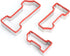3Pcs Number One Cookie Cutters 5", 4", 3", 1 Cookie Cutter Set, Biscuit Cutter, 0.4MM Thickness Heavy Duty Food-Grade Stainless Steel, Coated with...