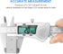 Digital Caliper Measuring Tool, IP54 Waterproof Electronic Micrometer Caliper, Stainlee Steel Vernier Caliper with Large LCD Screen, Inch Metric F...