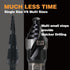 M35 HSS 3/8 Inch Step Drill Bit, Single Size Unibit with Double Spiral Flutesfor Drilling Small Holes on Stainless Steel, Metal, Wood, Plastic...