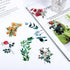 80 Pieces Natural Vintage Flower Stickers for Scrapbooking, Self-Adhesive Scrapbooking Stickers Supplies Journal for Adult Card Making Letters DIY...